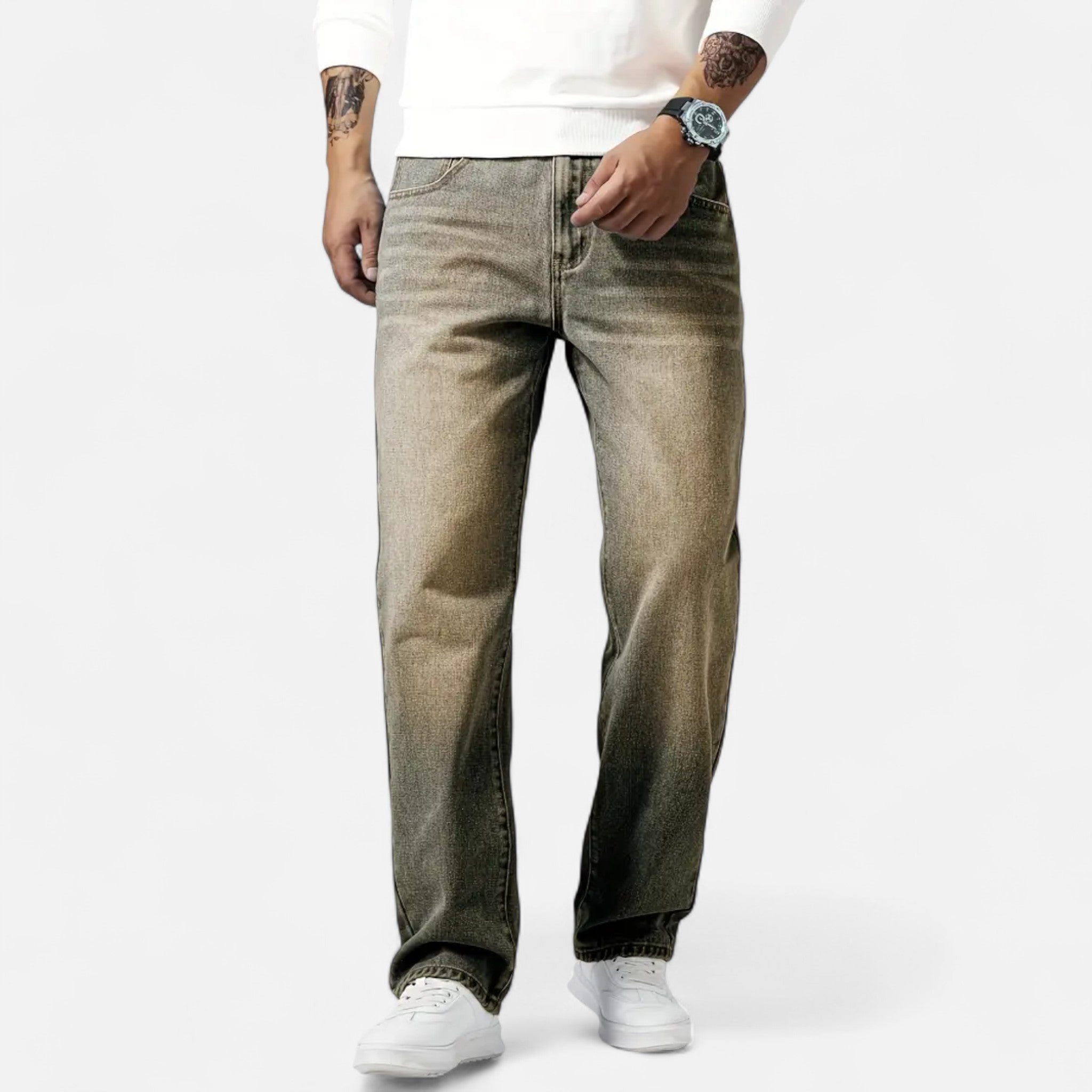 Sauvenor | Men’s Relaxed Fit Denim Trousers