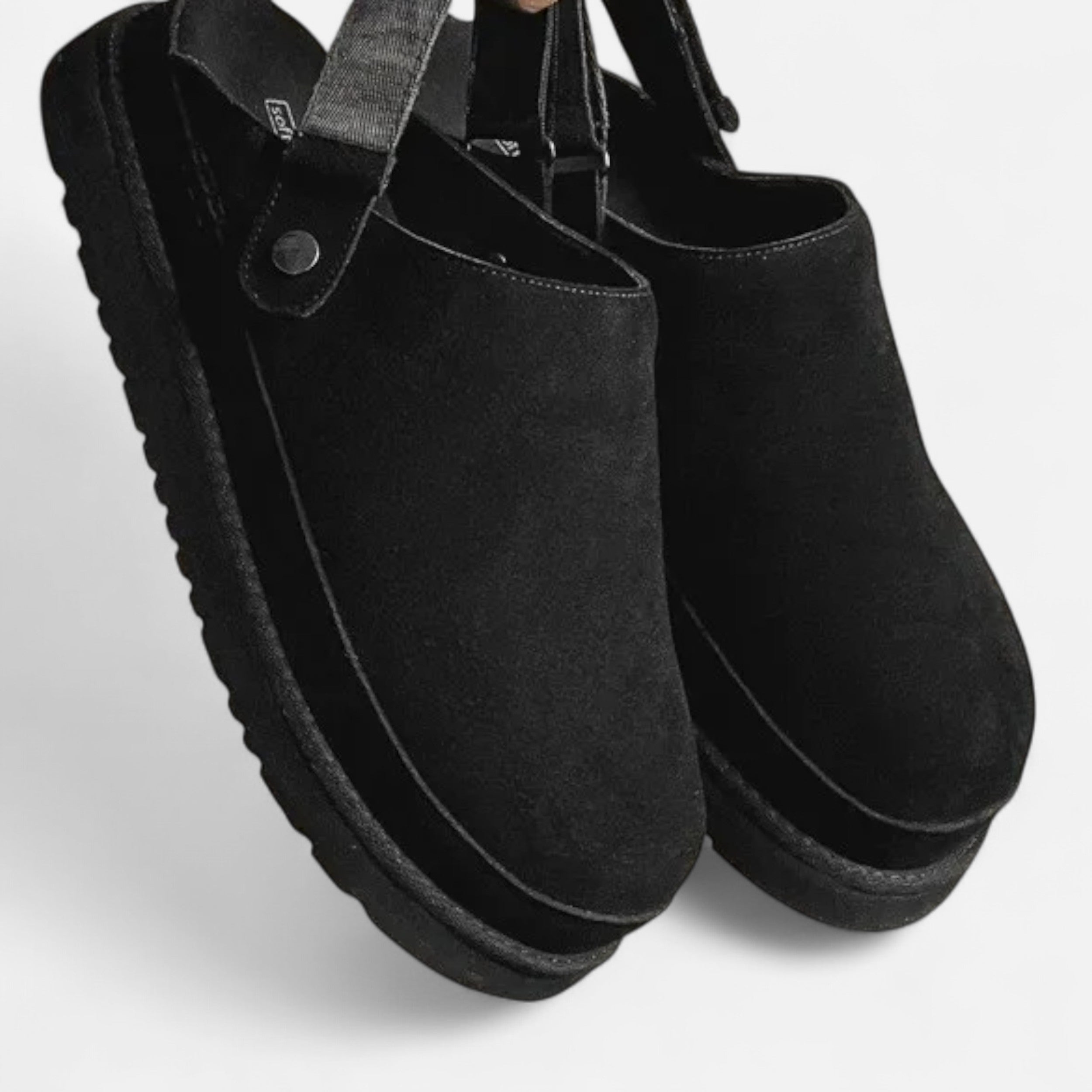 Sauvenor | Women's Leather slippers with thick soles