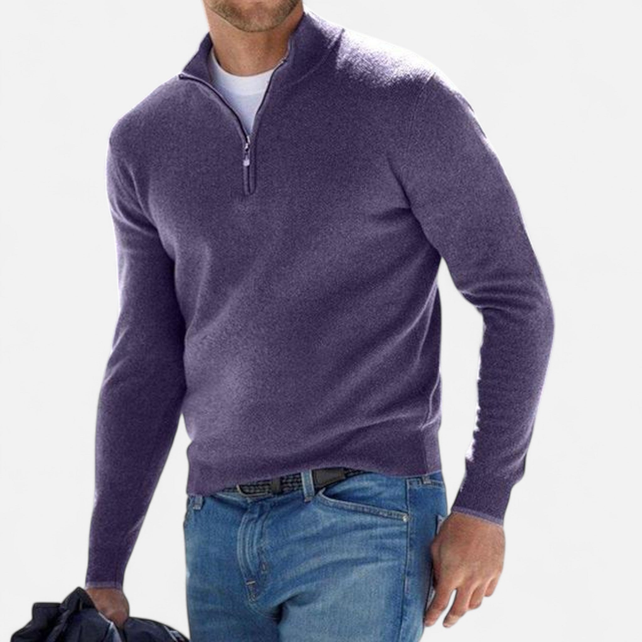 Sauvenor | Men’s Classic Half-Zip Sweater