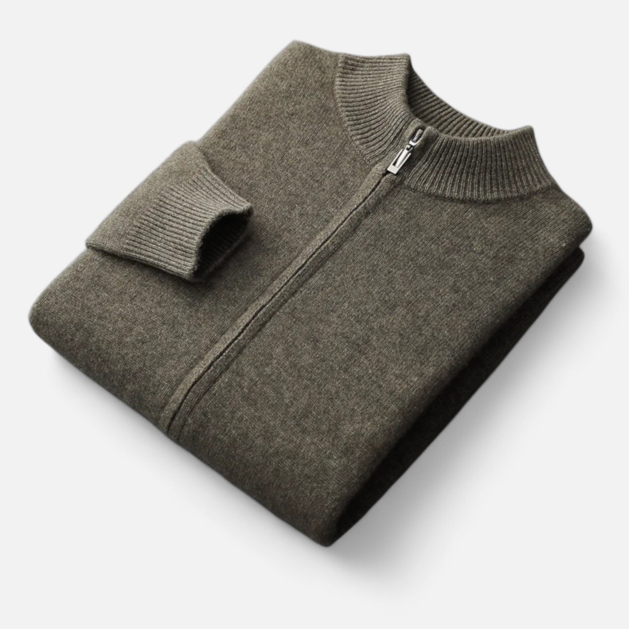 Sauvenor | Men’s Merino Wool Zipped Cardigan